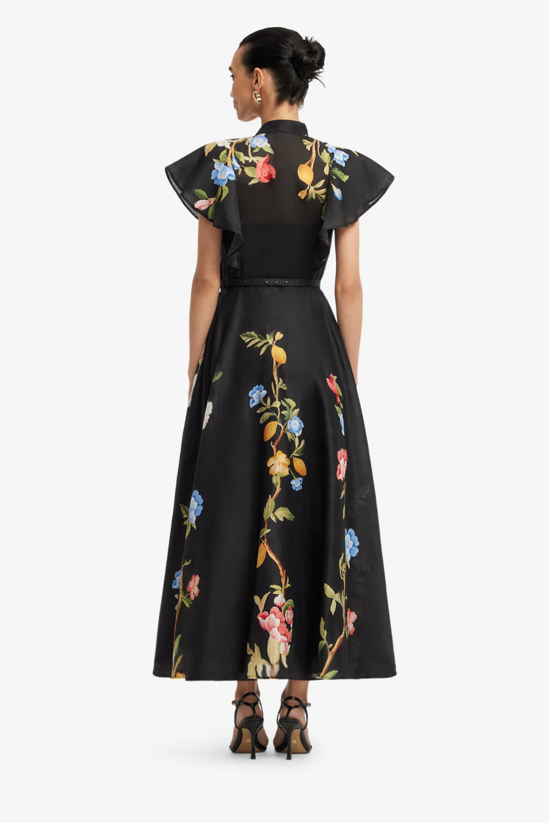 Elsie Flutter Sleeve Midi Dress - The Lake Forest Shop
