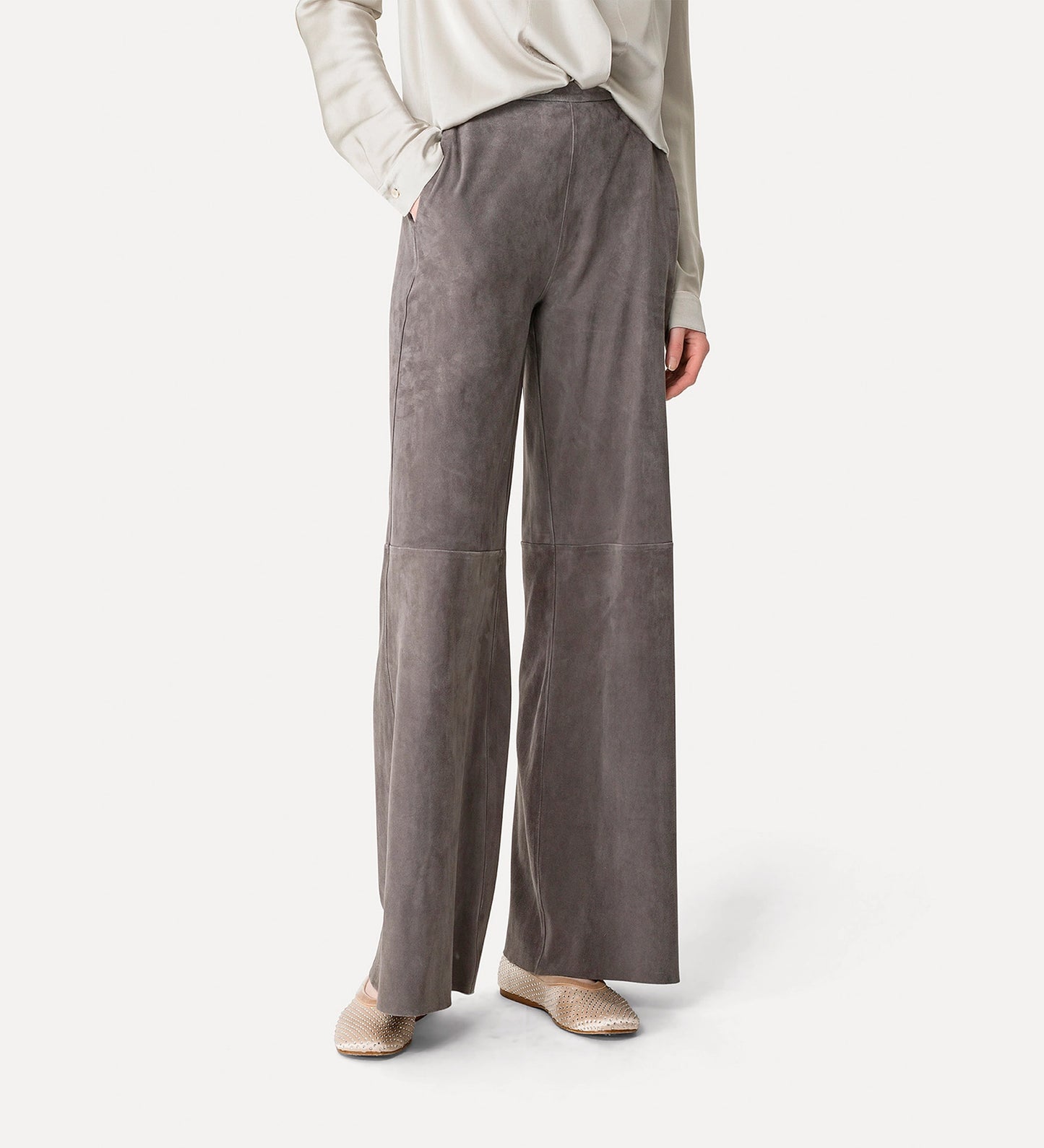 Light Suede High Waist Pant