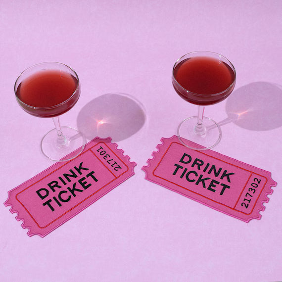 Drink Ticket Cocktail Napkin