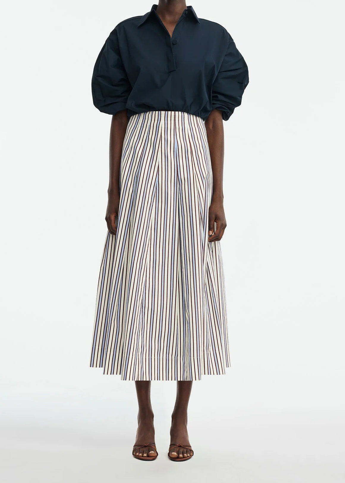 Striped Full Skirt - The Lake Forest Shop