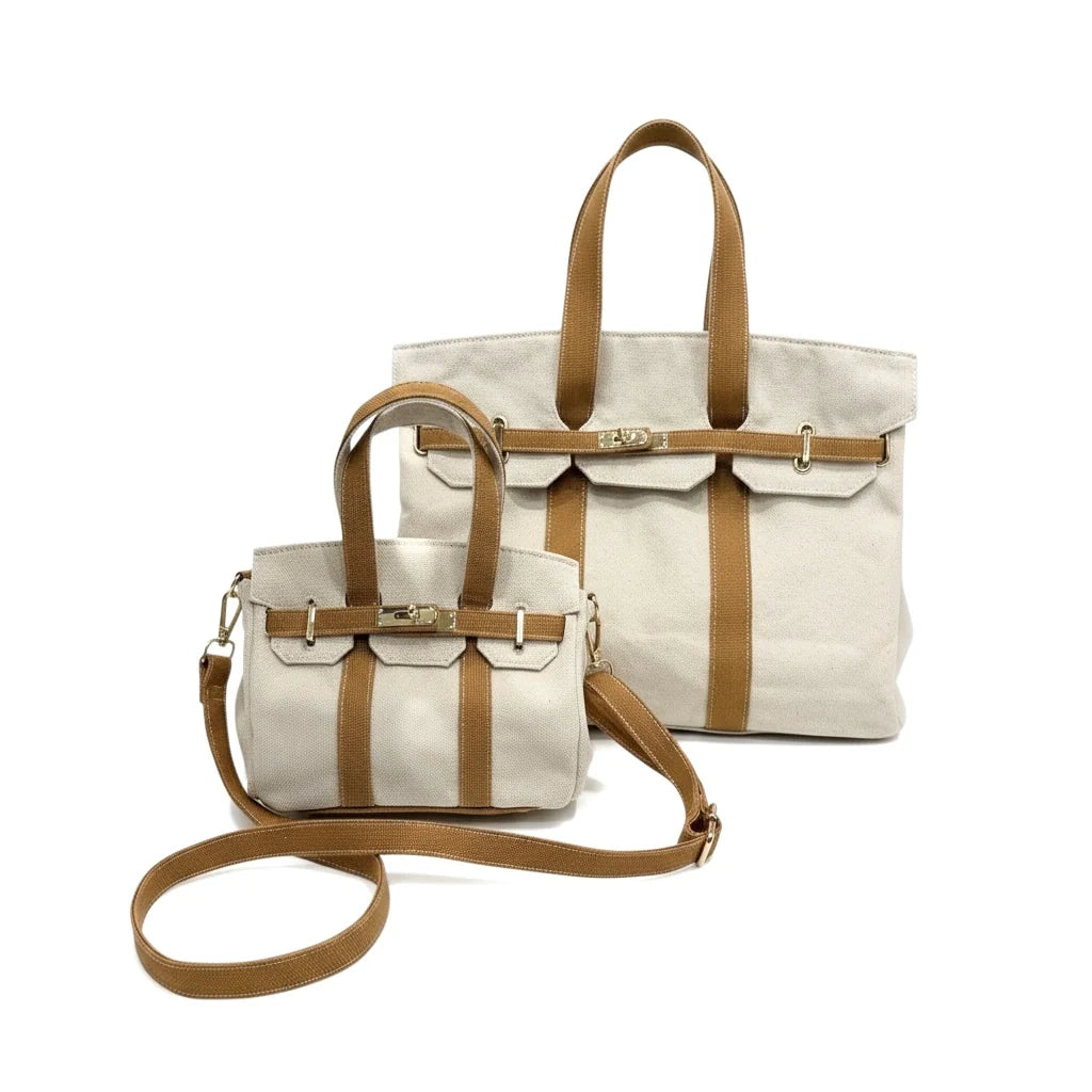 The Luxey Mini Canvas Tote - The Lake Forest Shop