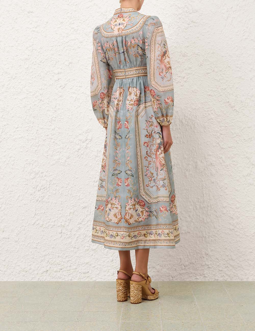 Roselight Plunge Midi Dress - The Lake Forest Shop