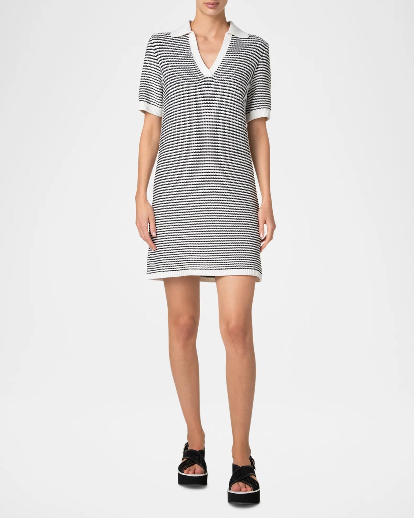 Chunky Knit Polo Dress