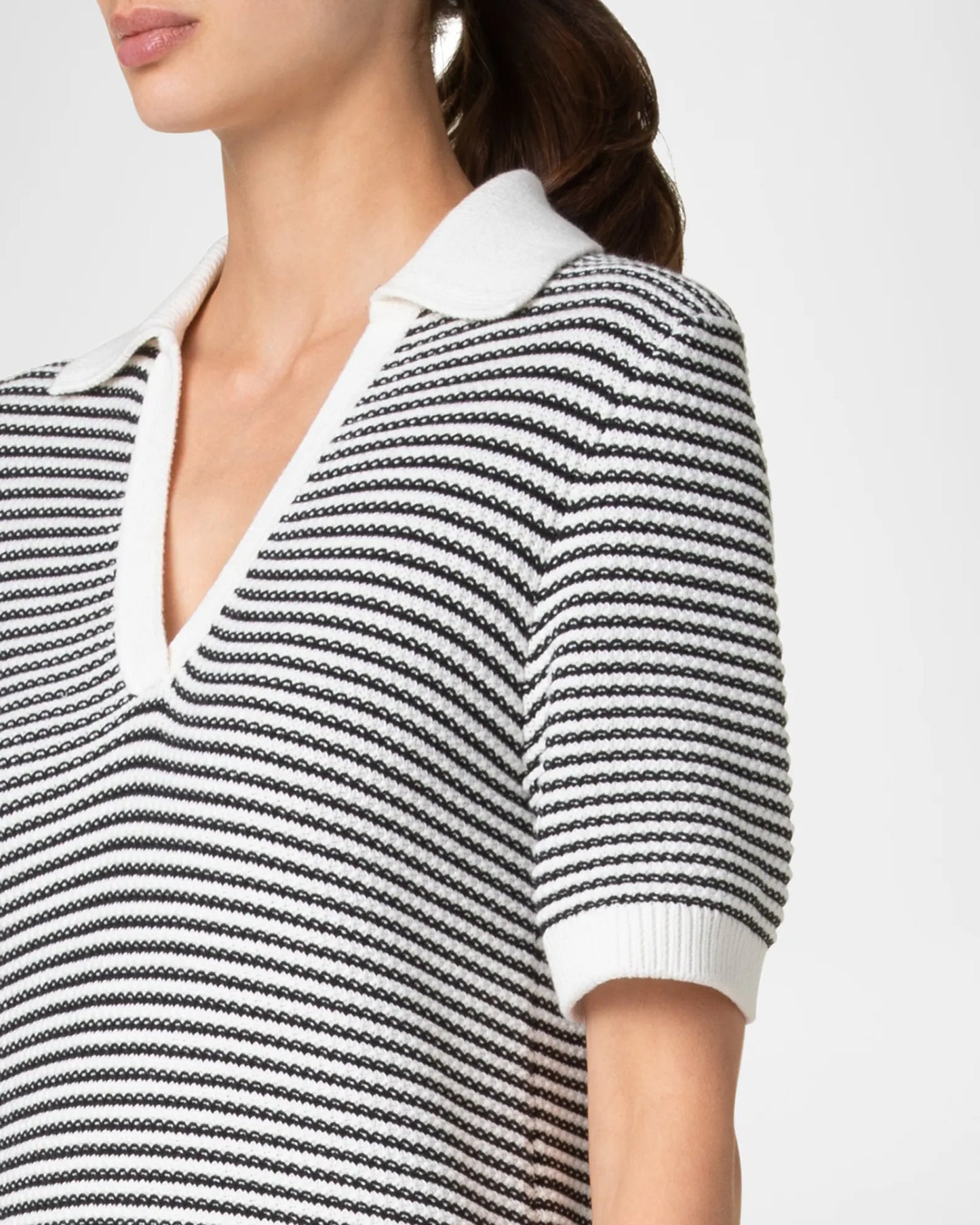 Chunky Knit Polo Dress