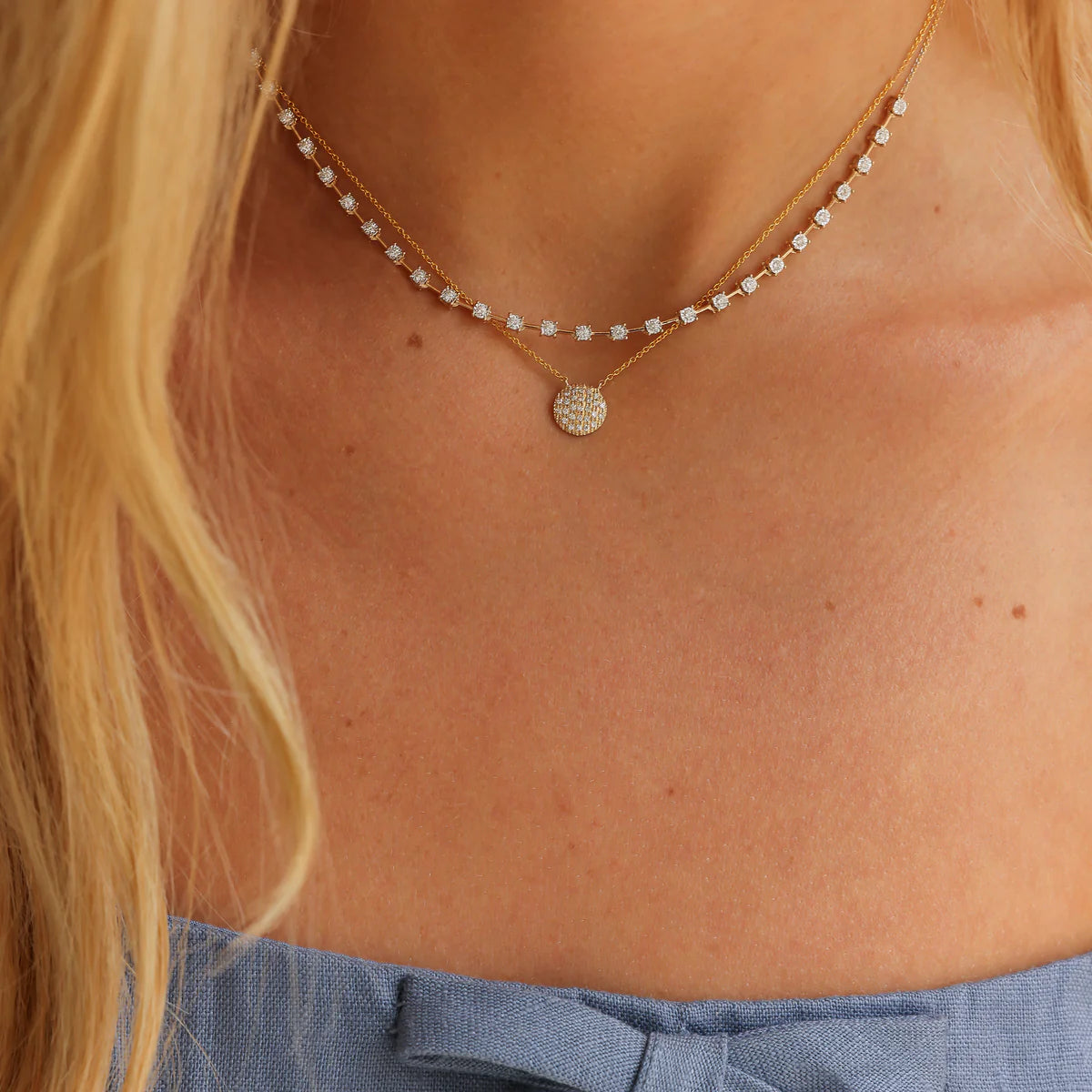 Lauren Joy Medium Disc Necklace - The Lake Forest Shop
