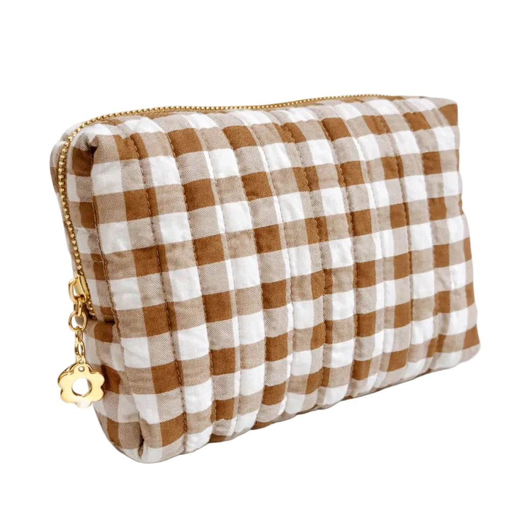 Gingham Travel Pouch - The Lake Forest Shop