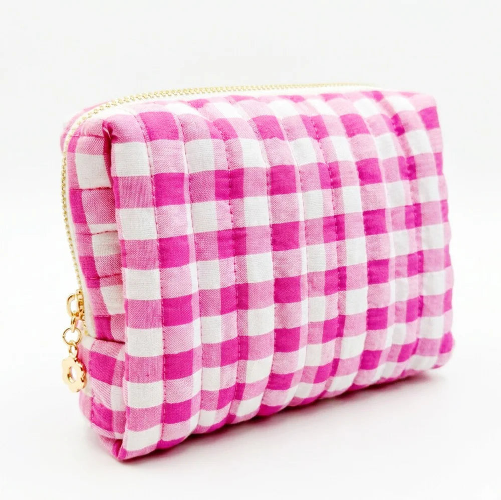 Gingham Travel Pouch - The Lake Forest Shop