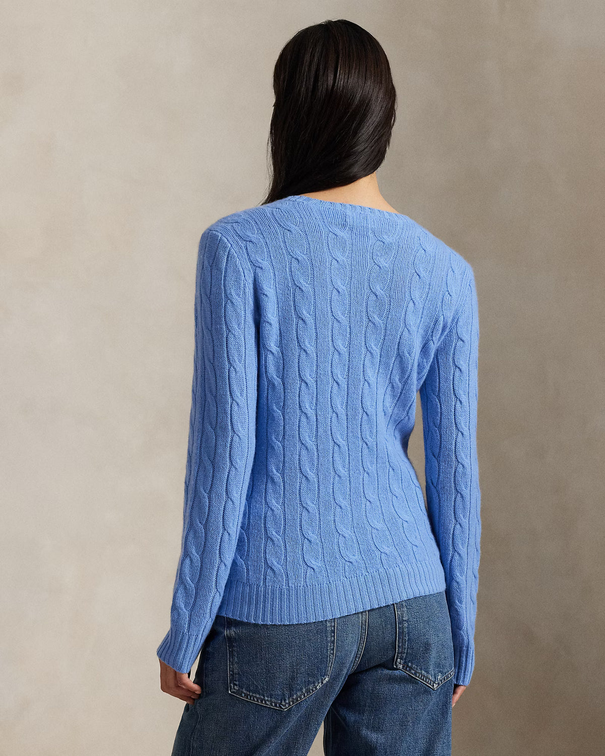 Cashmere Cable Crewneck Sweater - The Lake Forest Shop