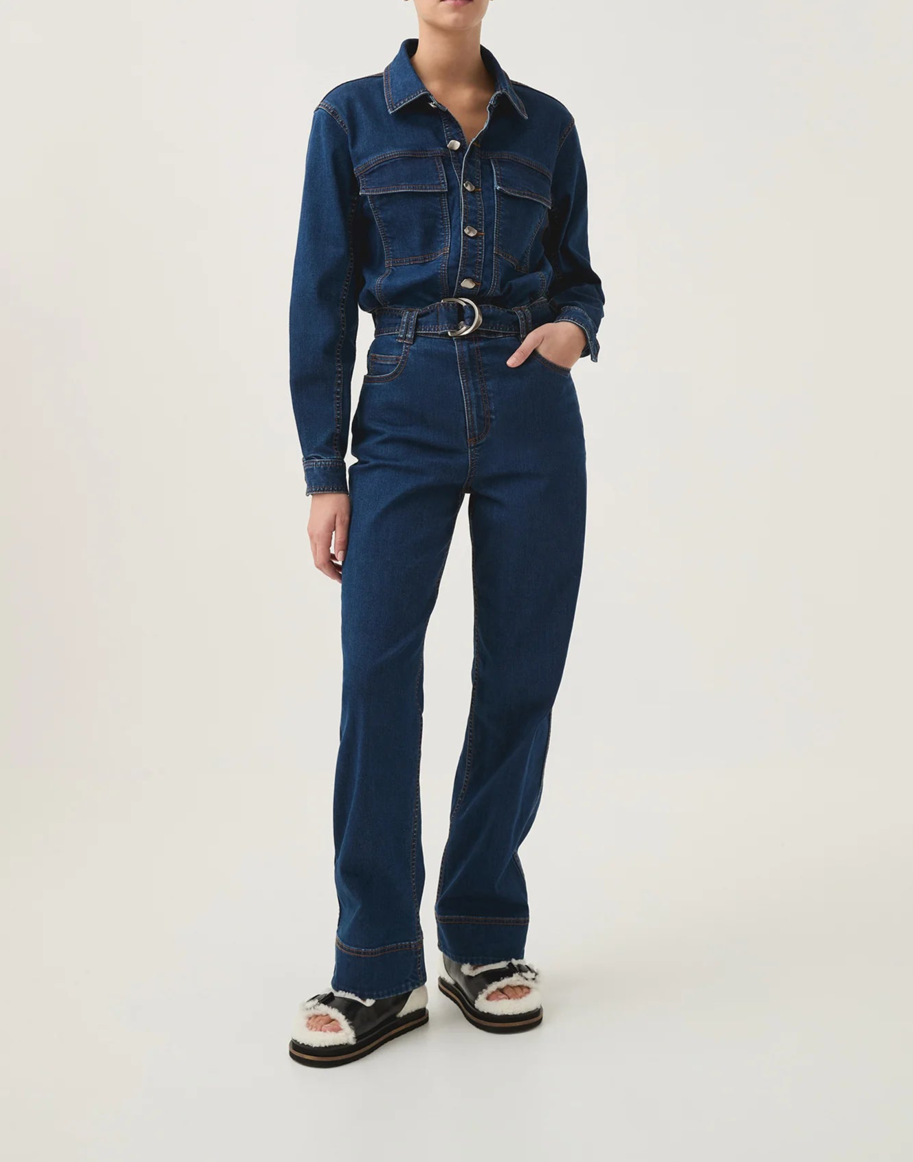 Neo Denim Jumpsuit - The Lake Forest Shop