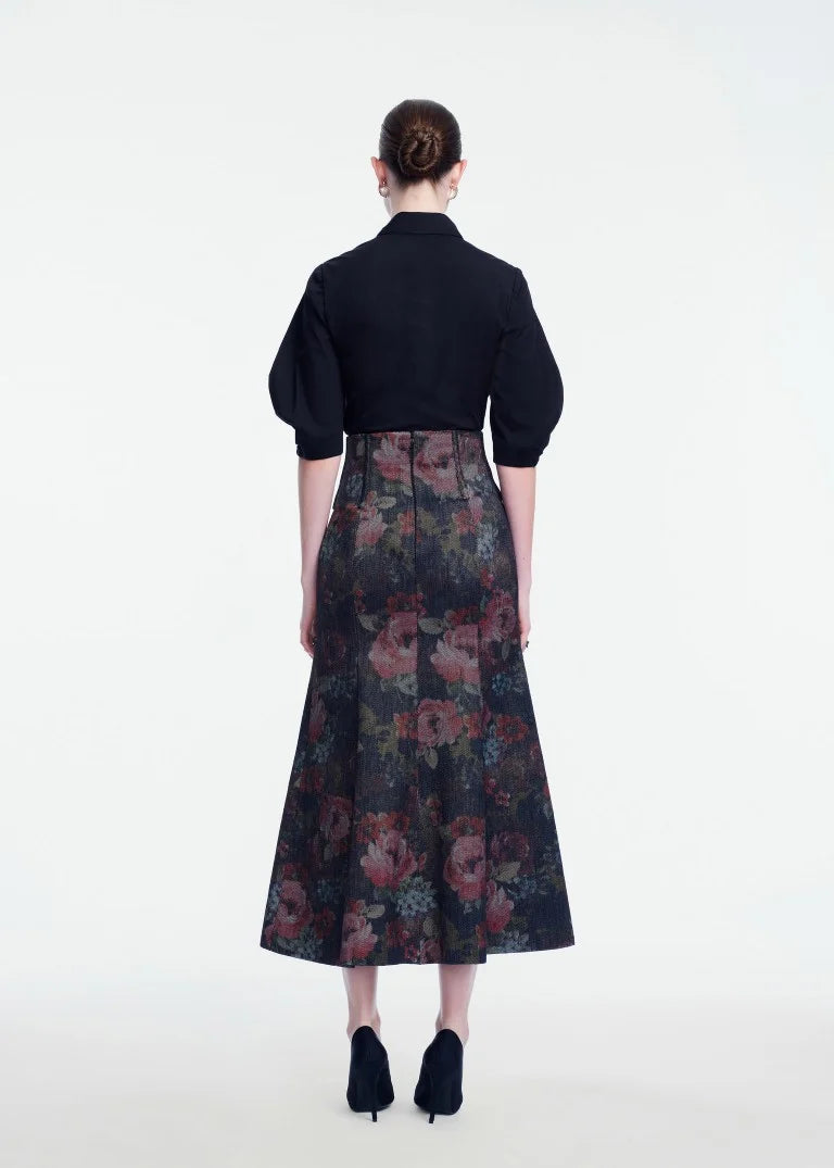 Floral Trumpet Skirt - The Lake Forest Shop