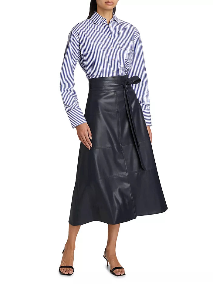 Hudson Skirt Vegan Leather Anthracite