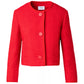 Boucle Tweed Jacket Red