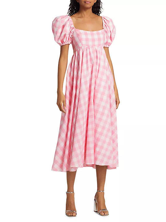 Rory Gingham Dress Pink