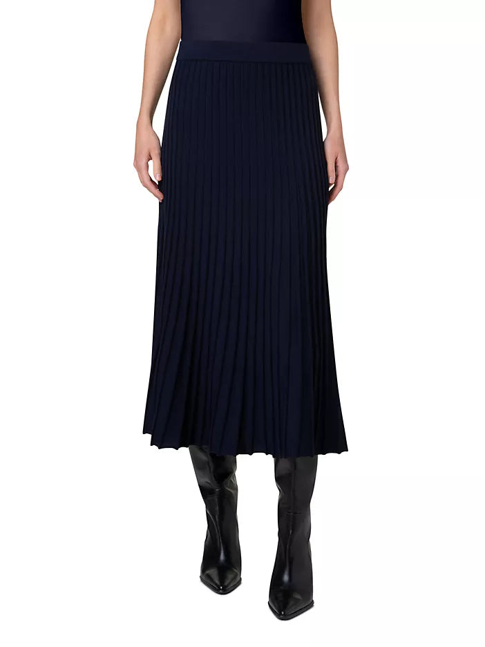 Akris punto  Knit Wool Ribbed  Midi-Skirt