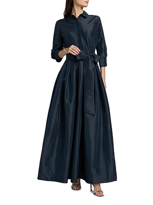Julip Short Sleeve Belted Gown