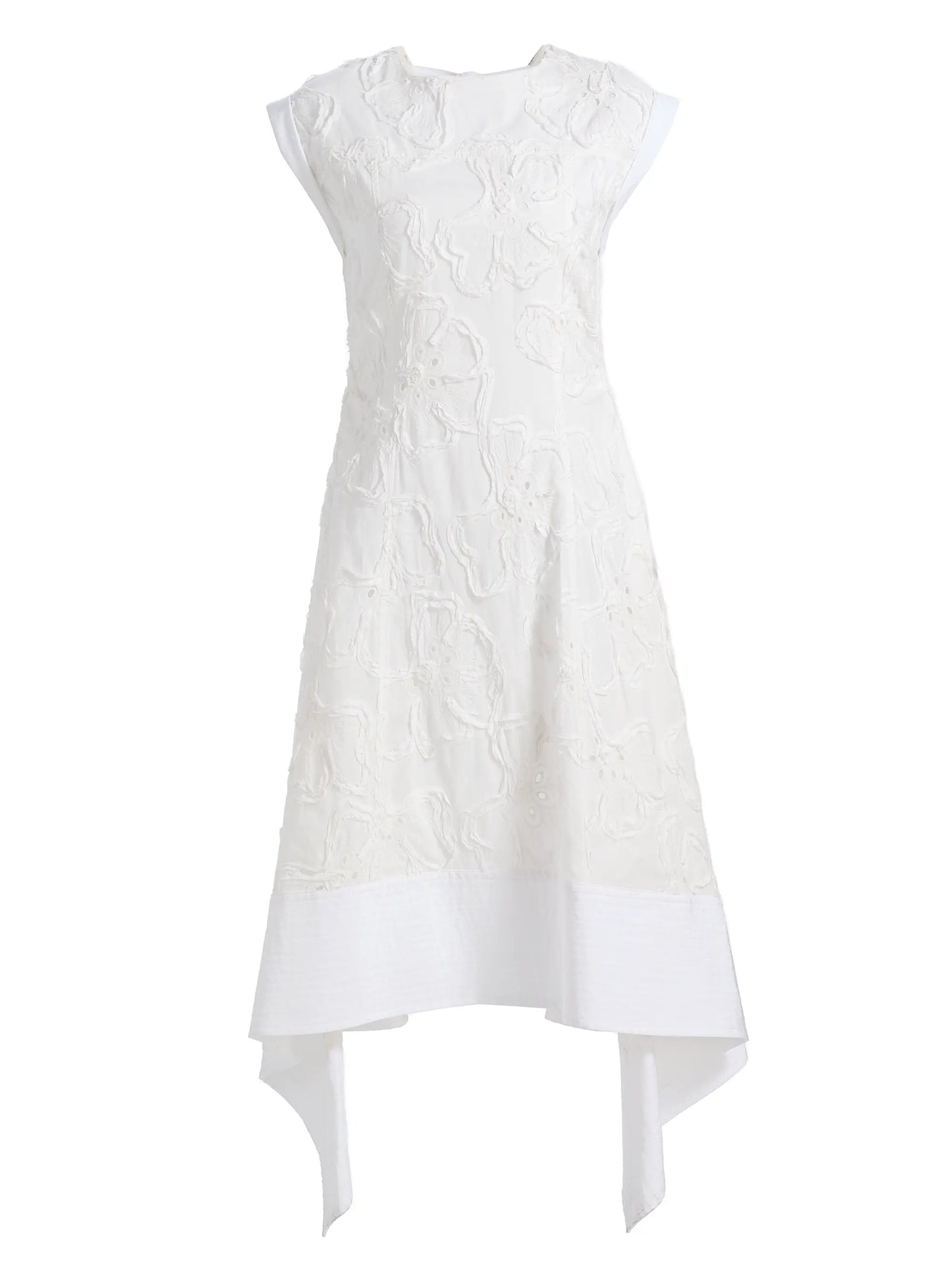 3D Flower Embroidered Midi Dress - The Lake Forest Shop