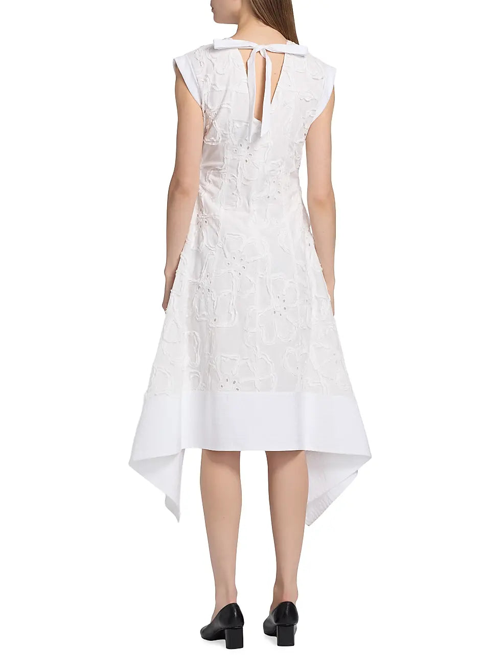 3D Flower Embroidered Midi Dress - The Lake Forest Shop