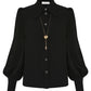 Collard Blouse Black