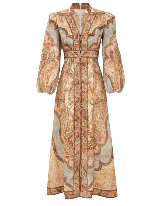 Wanderlust Plunge Midi Dress