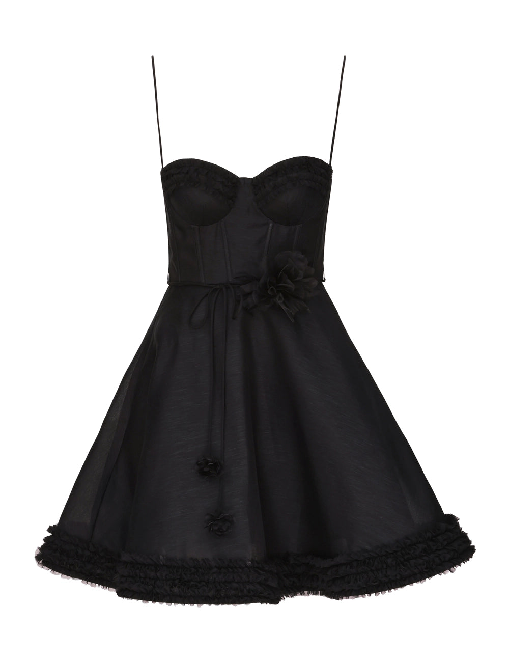 Luna Ruffle Mini Dress - The Lake Forest Shop