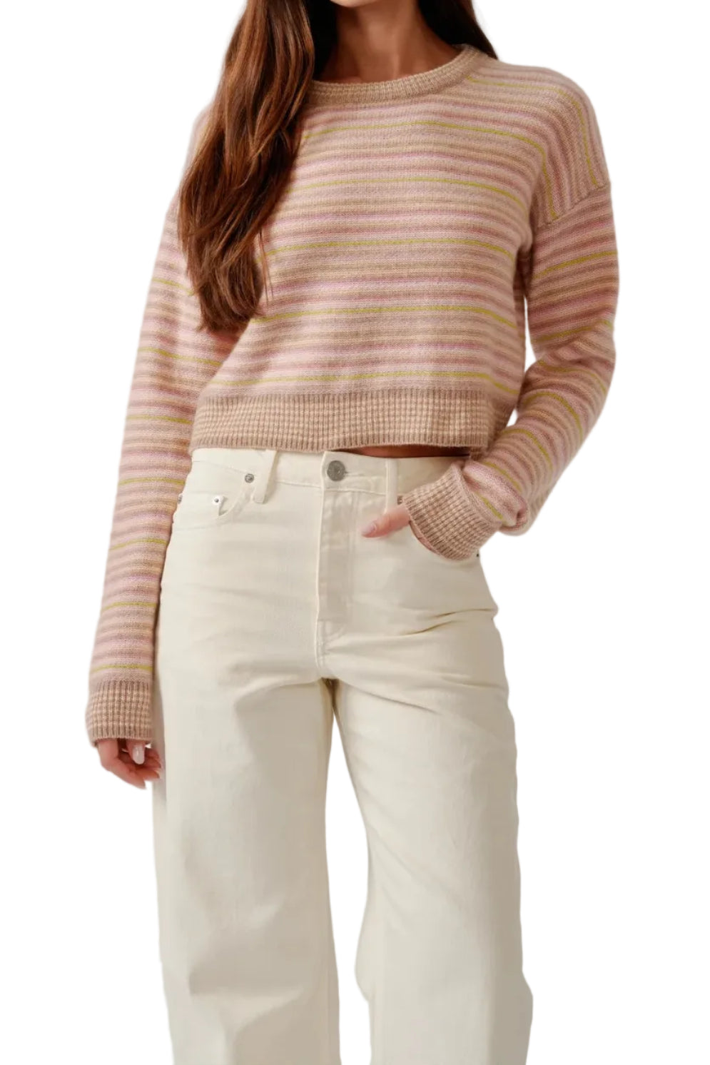 Stevie Shrunken Crewneck Pullover - The Lake Forest Shop