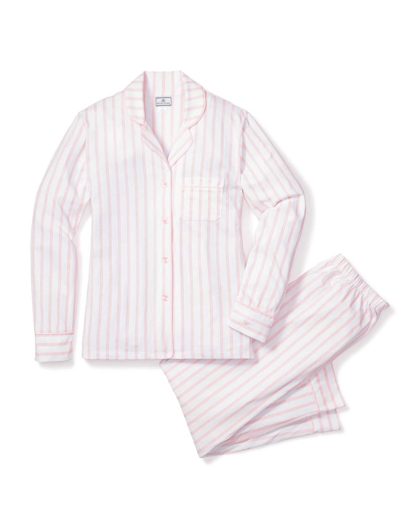 Luxe Pima Pink Stripe PJ Set