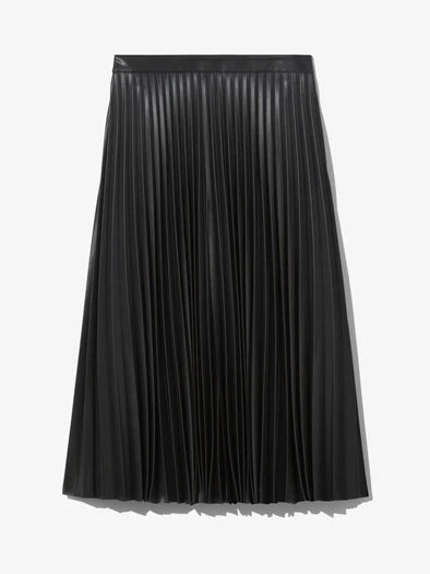 Daphne Skirt Faux Leather Black