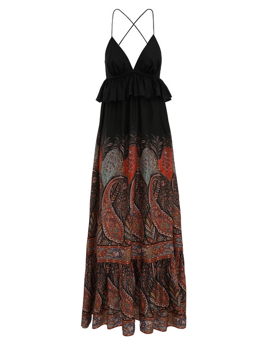 Rhiannon Ruffle Maxi Dress