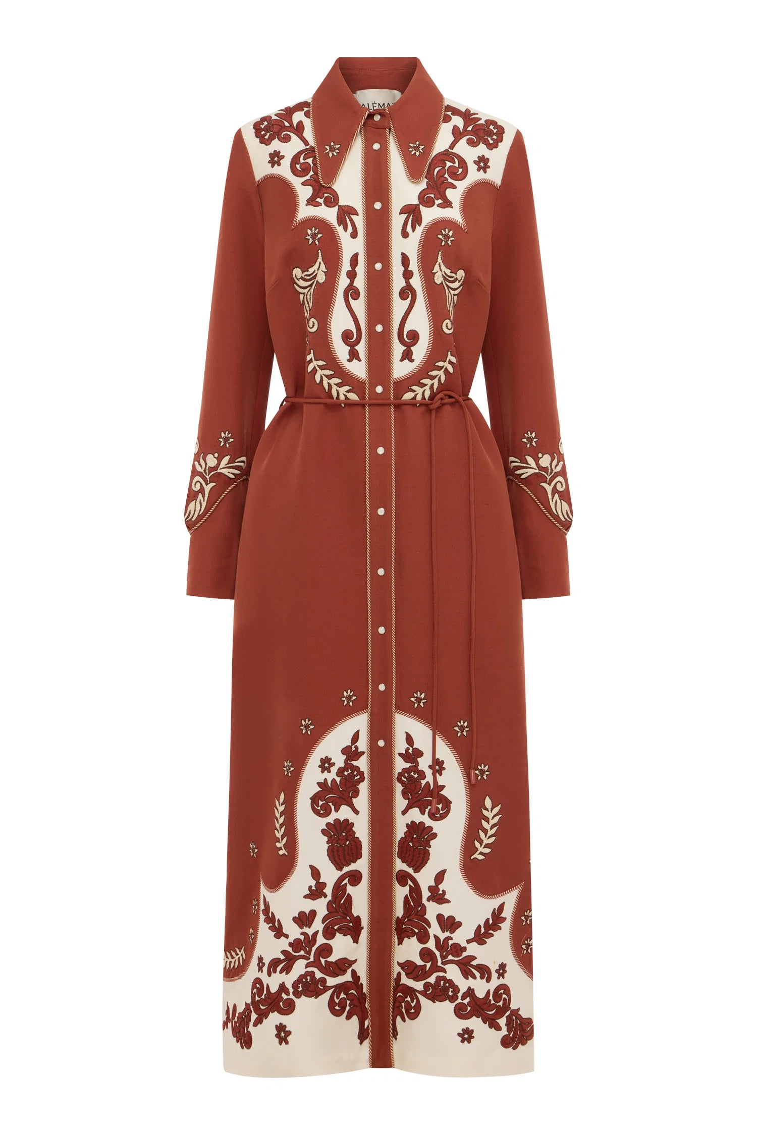 Duke Embroidered Shirtdress