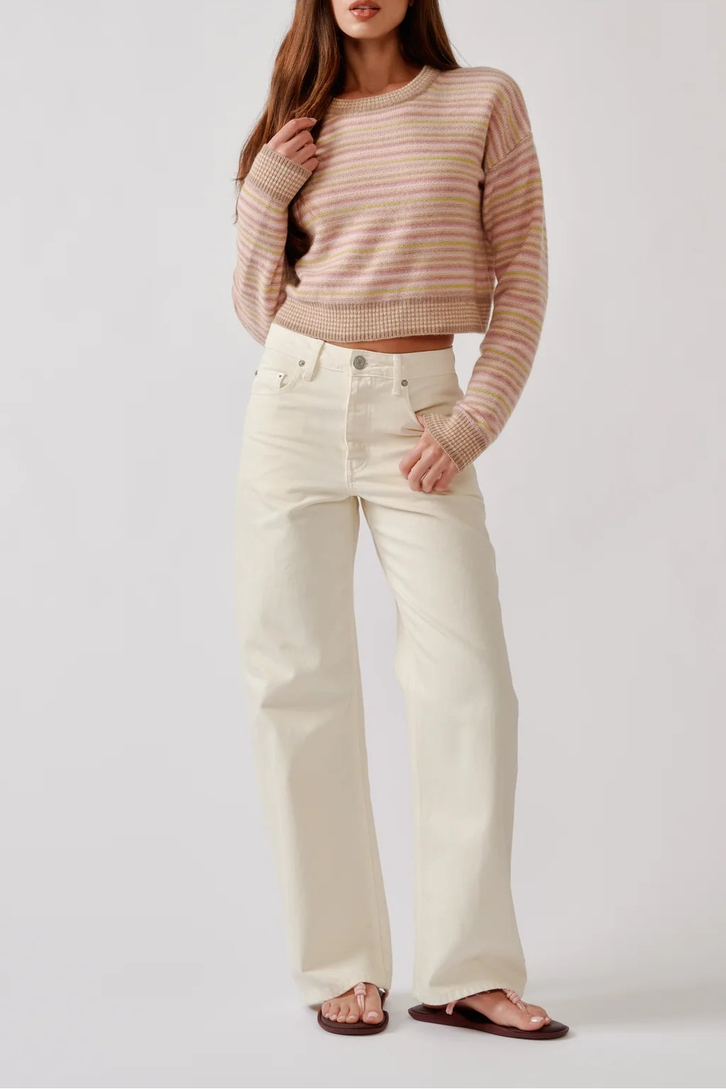 Stevie Shrunken Crewneck Pullover - The Lake Forest Shop