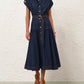 Denim Midi Dress - The Lake Forest Shop