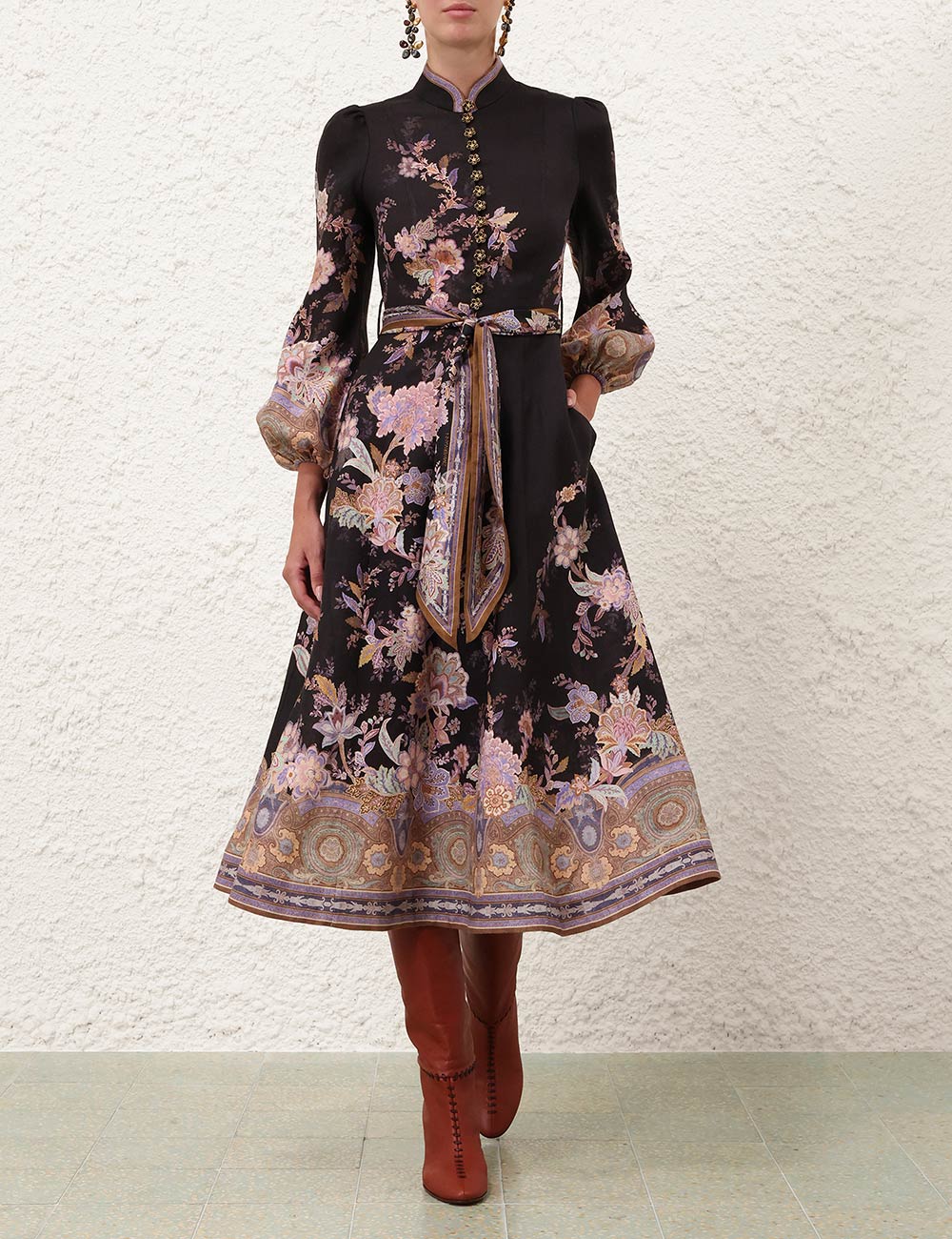 Luna Button Midi Dress - The Lake Forest Shop
