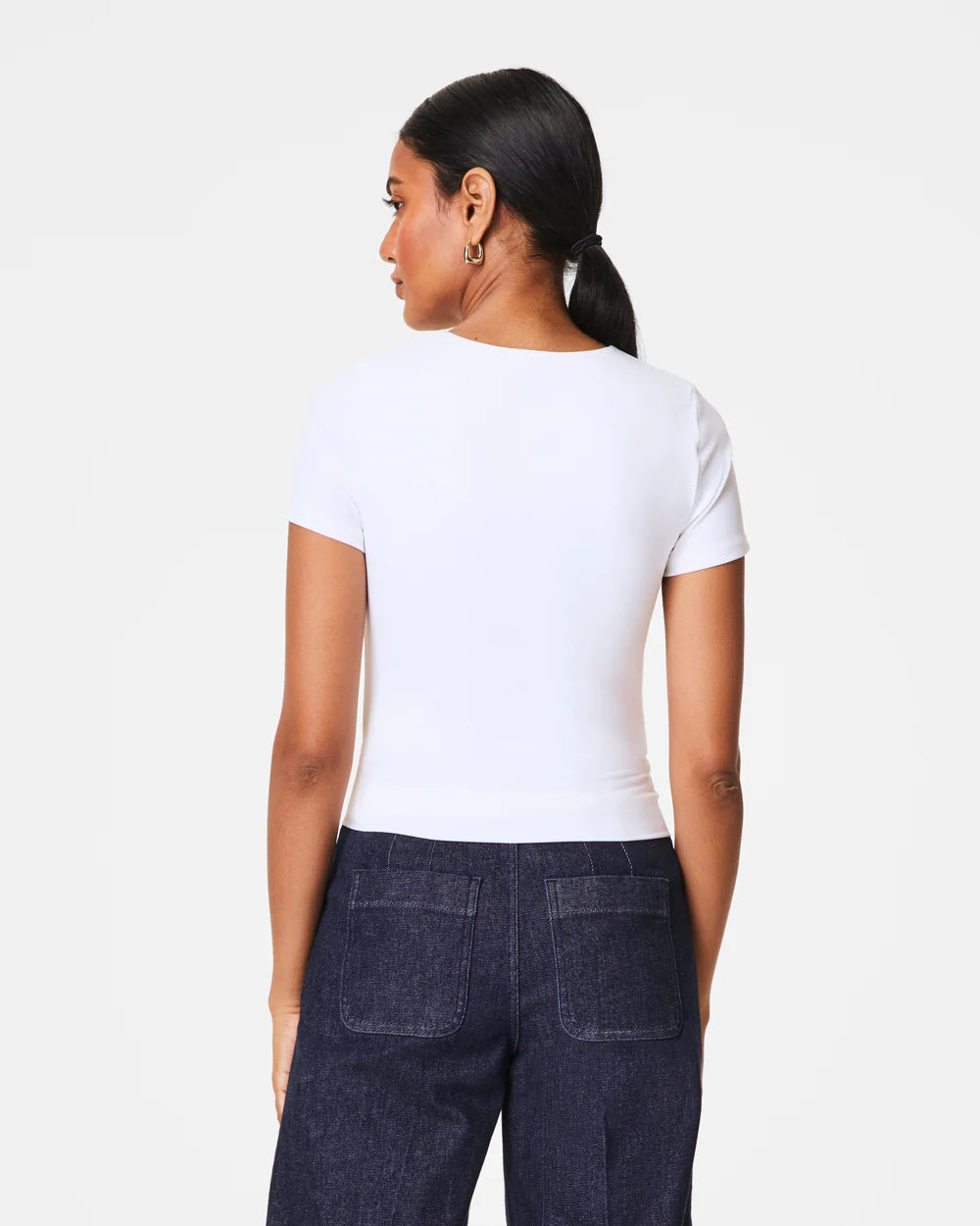 Spanxsmooth Jersey Crewneck Tee - The Lake Forest Shop