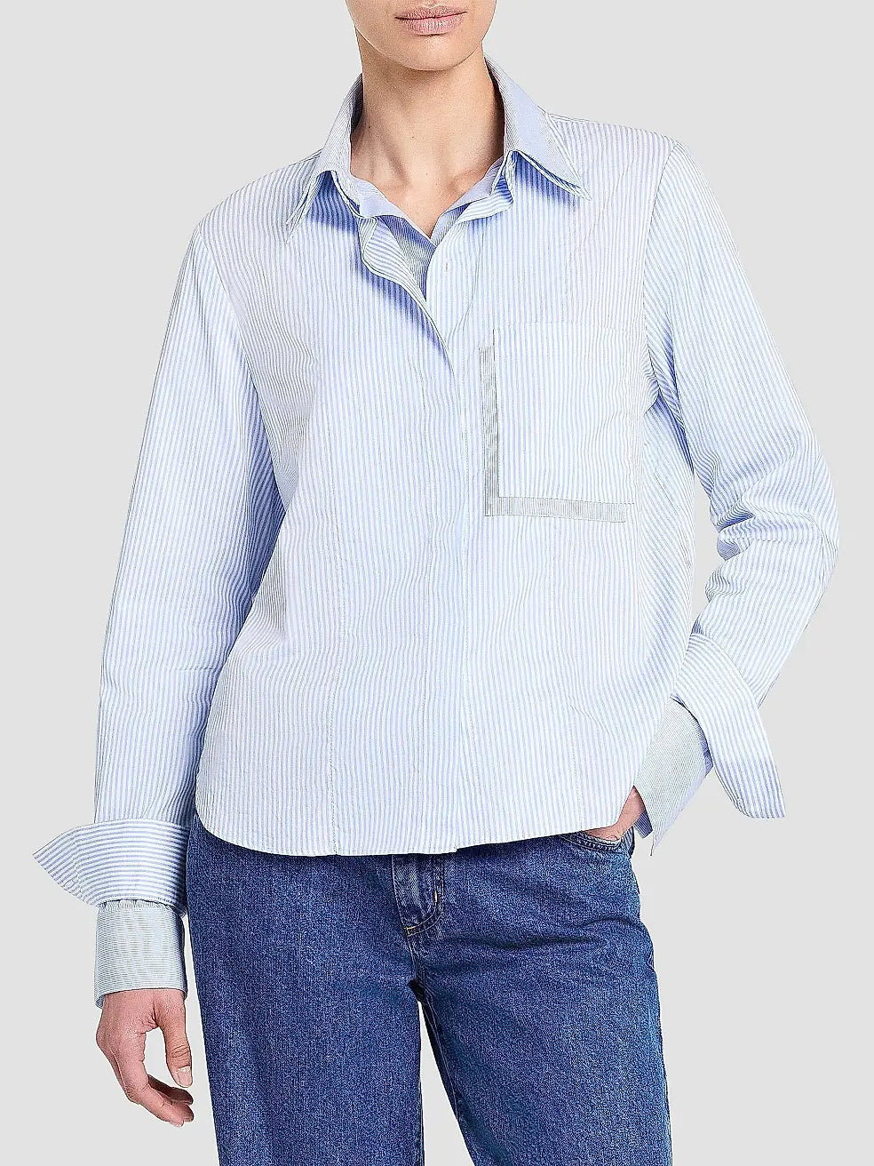 Double Layer Boyfriend Shirt