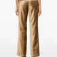 Velvet trumpet shaped pant - GOLD