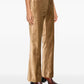 Velvet trumpet shaped pant - GOLD