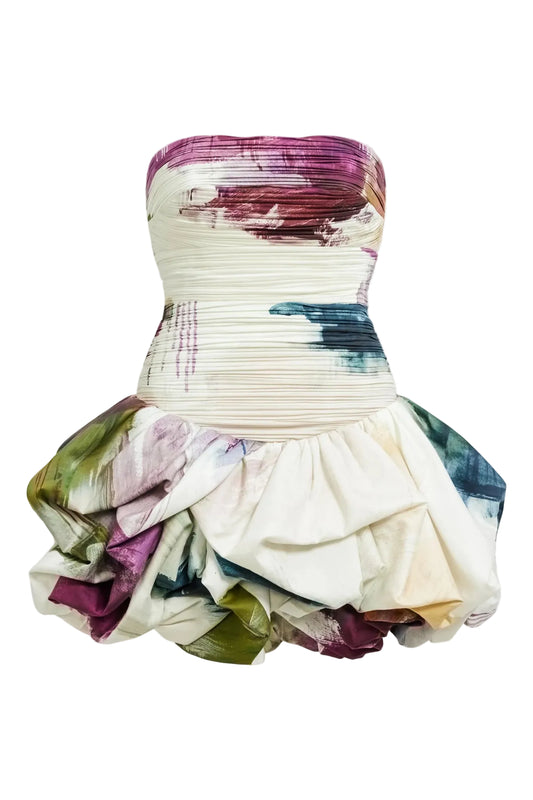 Violette Bubble Hem Mini Dress