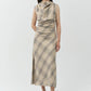 Burke S/L Draped Midi Dress - The Lake Forest Shop