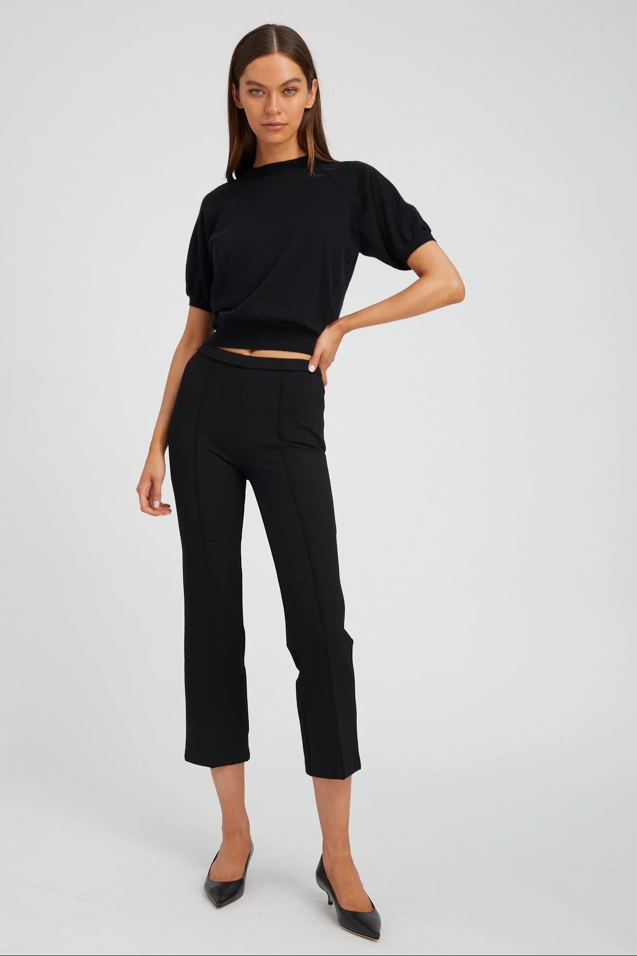 Ankle Flare w/Pintucks Pant