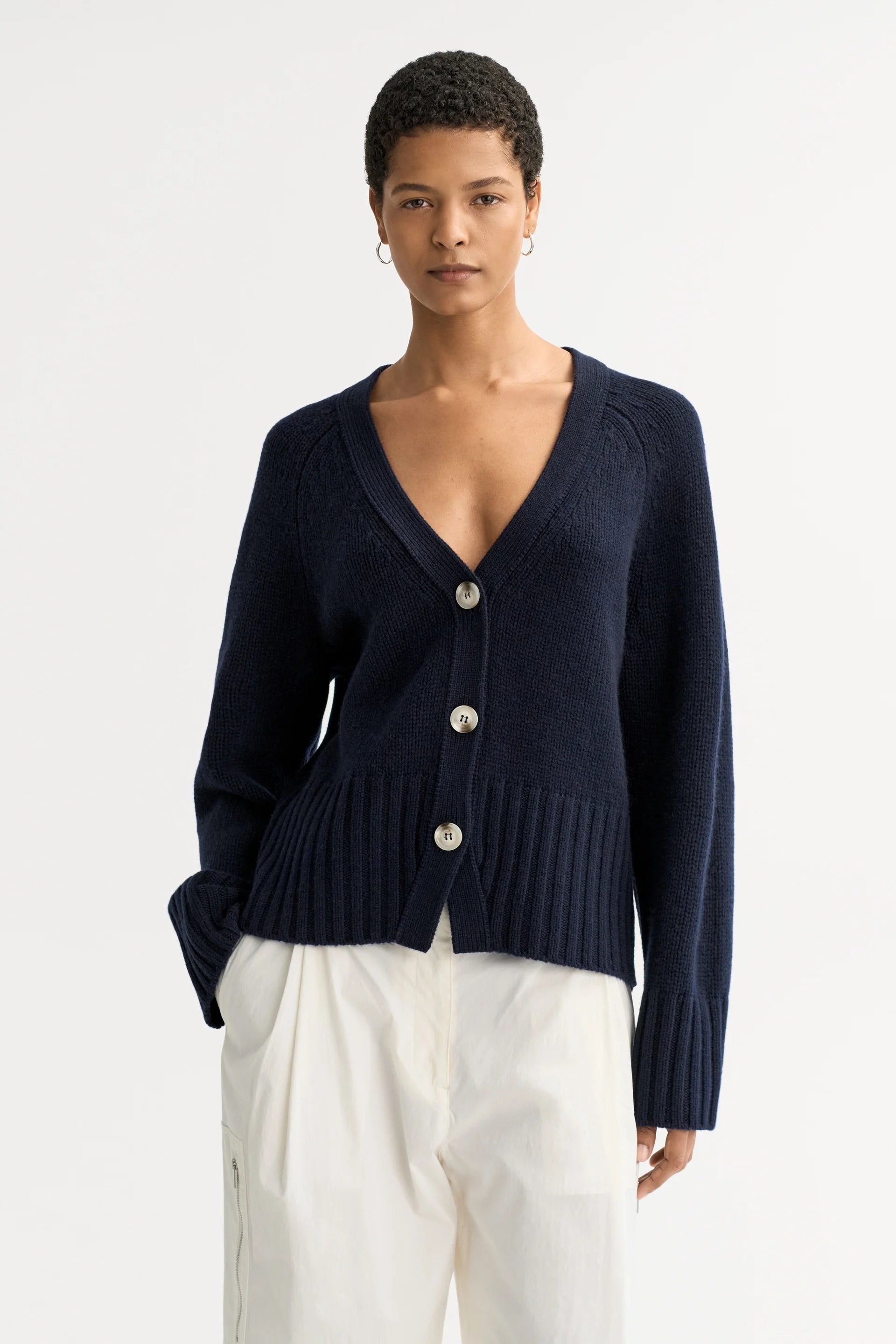 V-Neck Cardigan - The Lake Forest Shop