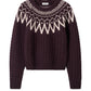 Fair Isle Cable Knit Sweater