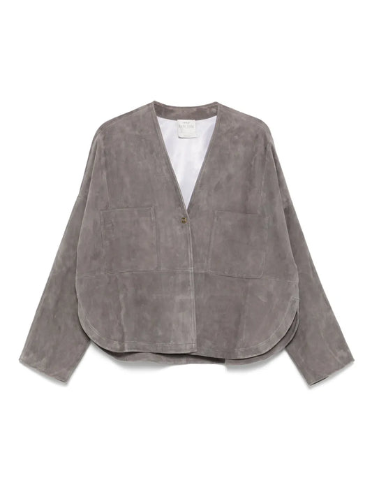 Heavy Suede Kimono Coat