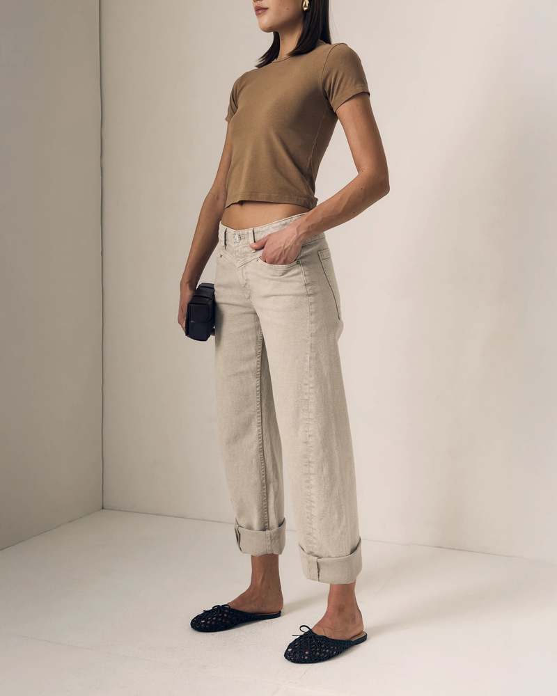 Selena Crop Cuffed Jean