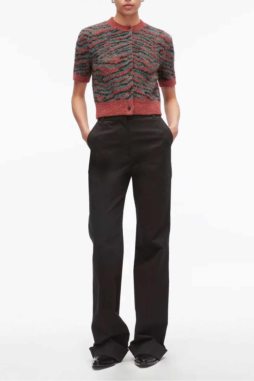 S/S Button Up Sweater
