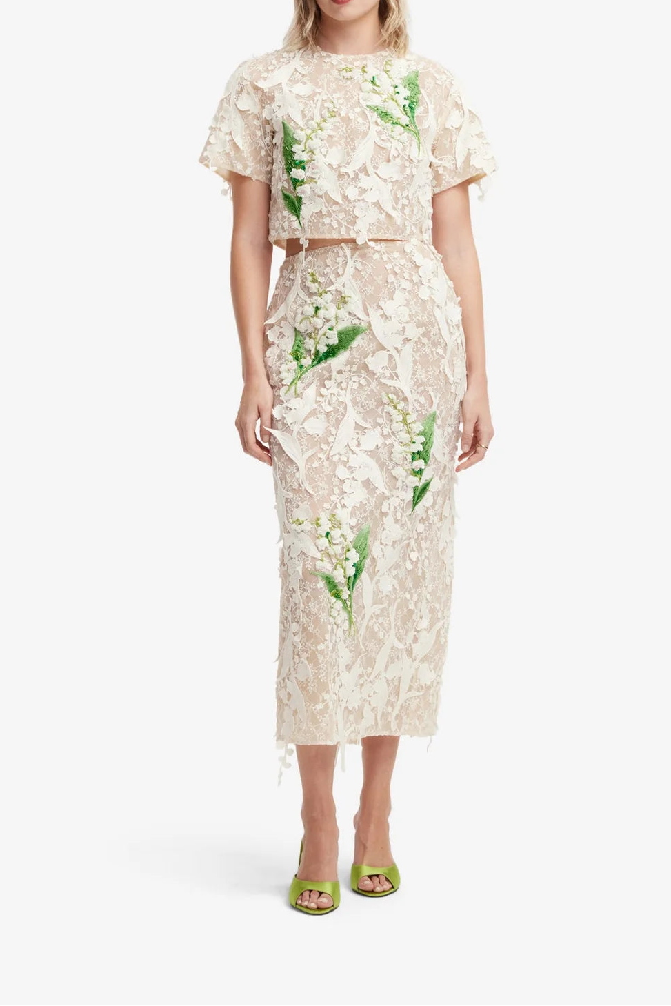 Indie Embellished Lace Sleeve Top