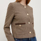 Marella Accordo jacket - camel pied de