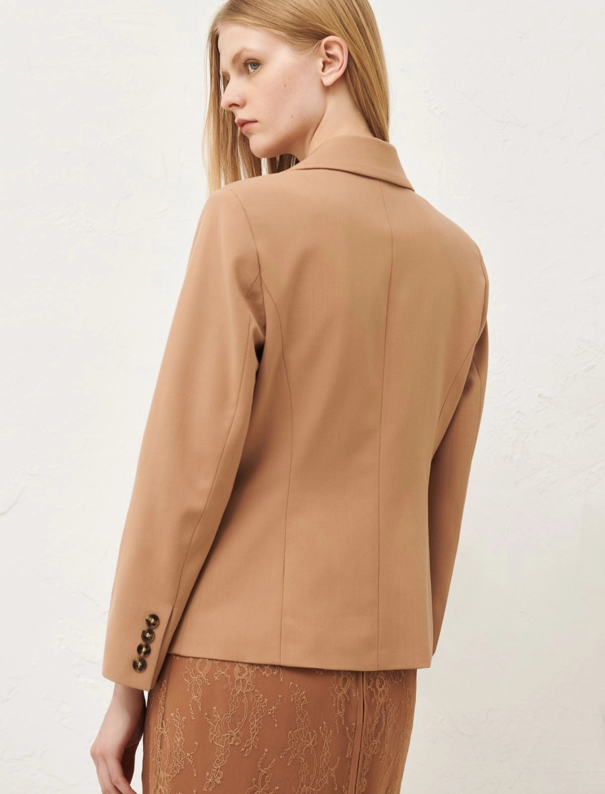 Marella Tema Gabardine Blazer- CAMEL