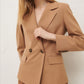 Marella Tema Gabardine Blazer- CAMEL