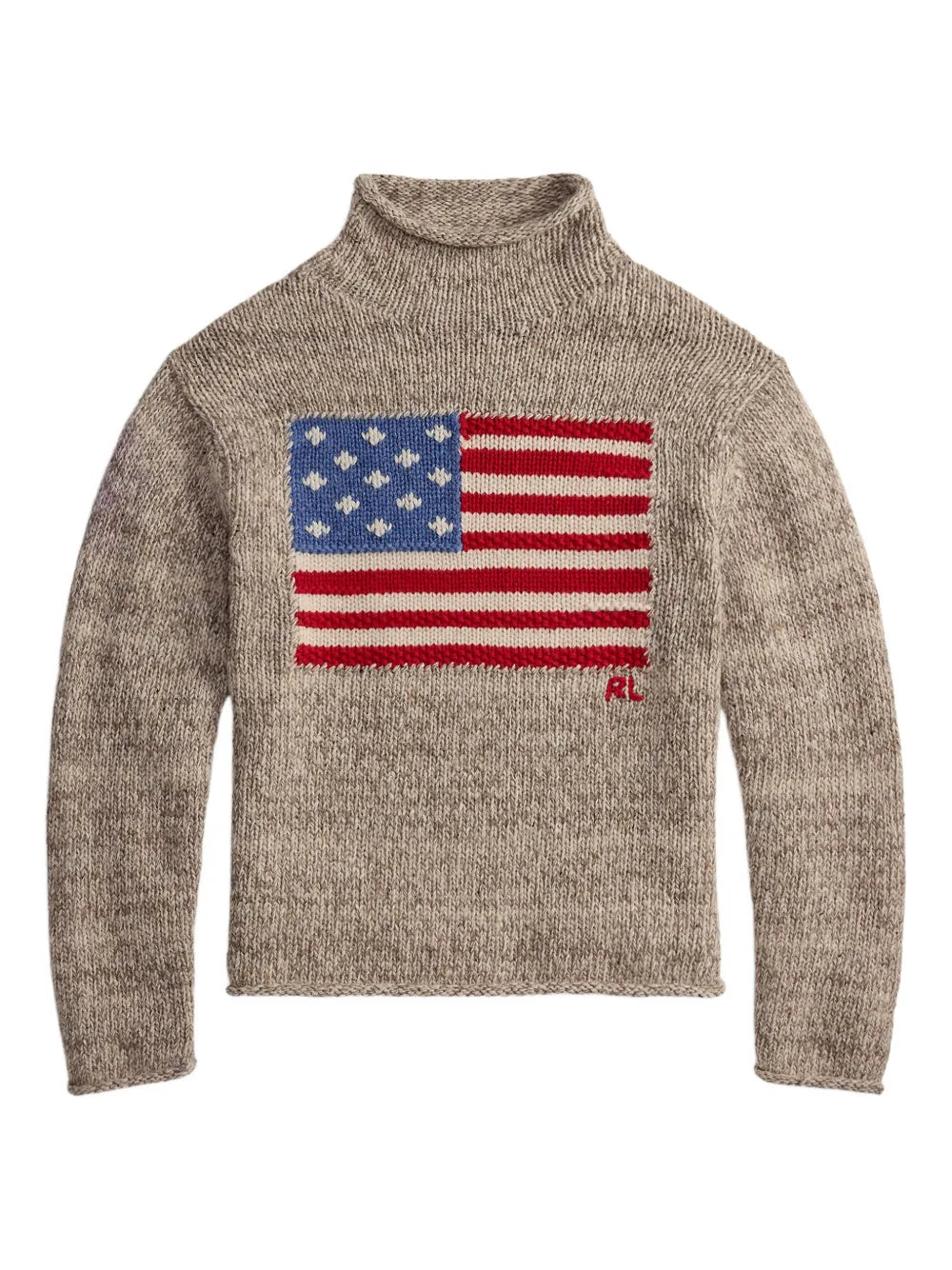 Flag Turtleneck Sweater