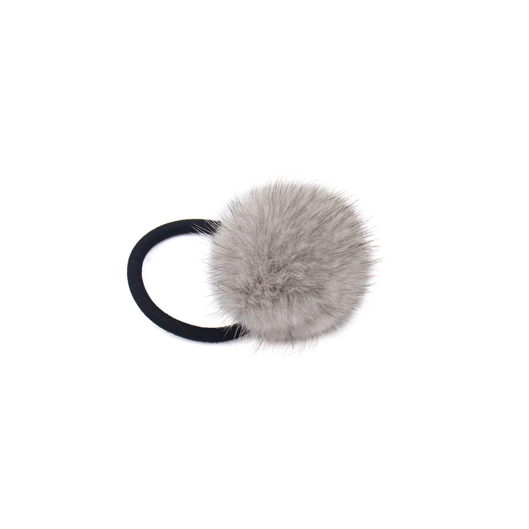 Mink Pom Hair Tie